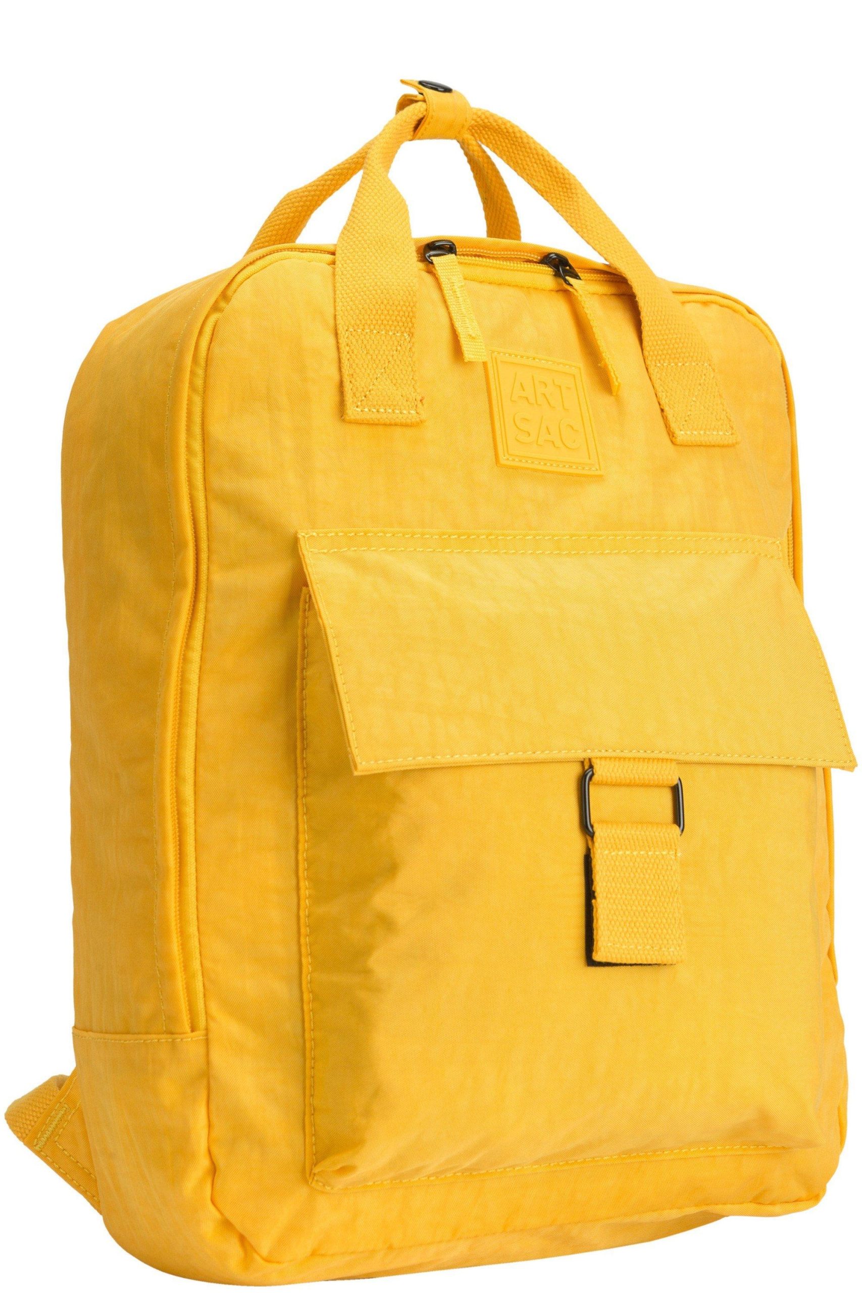 Backpacks |  Zip Top Squared Front Pocketed Backpack