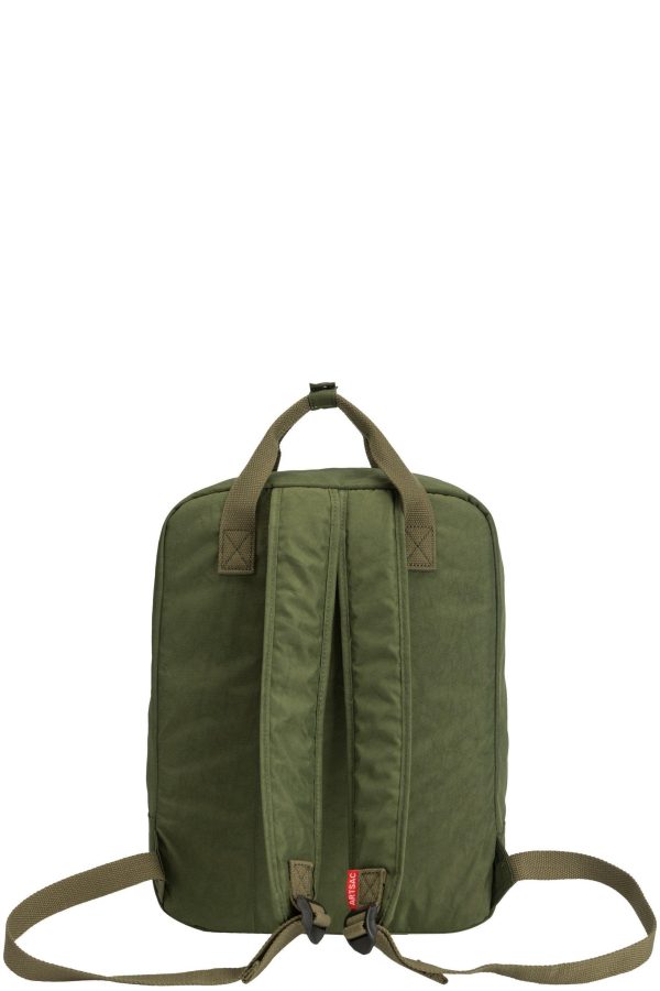 Backpacks |  Zip Top Squared Front Pocketed Backpack Backpacks Backpacks