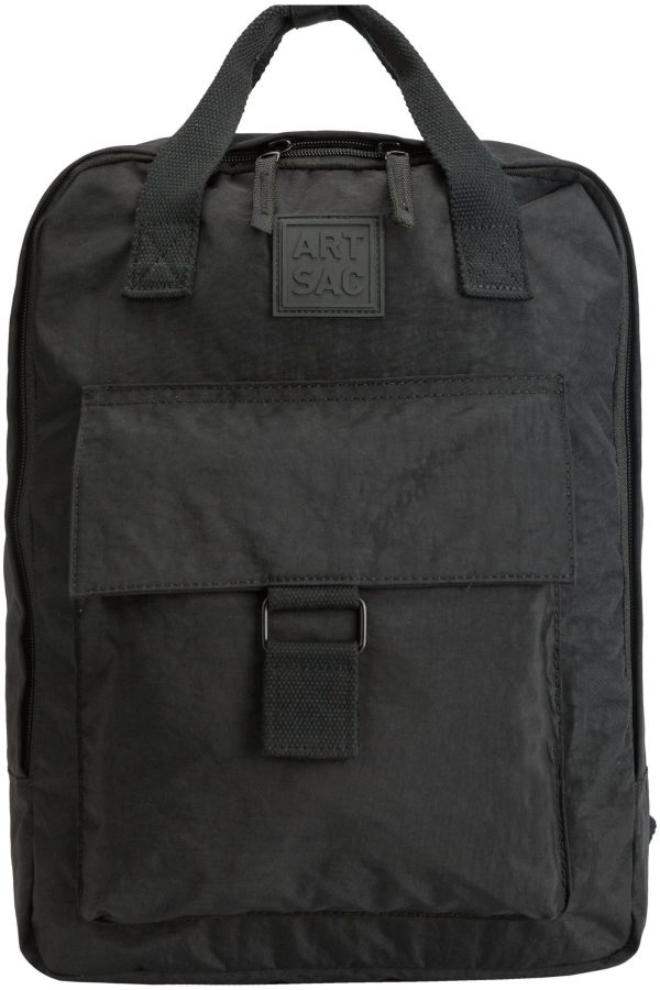 Backpacks |  Zip Top Squared Front Pocketed Backpack Backpacks Backpacks