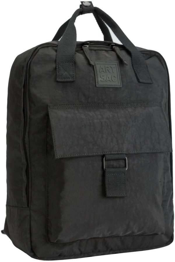 Backpacks |  Zip Top Squared Front Pocketed Backpack Backpacks Backpacks