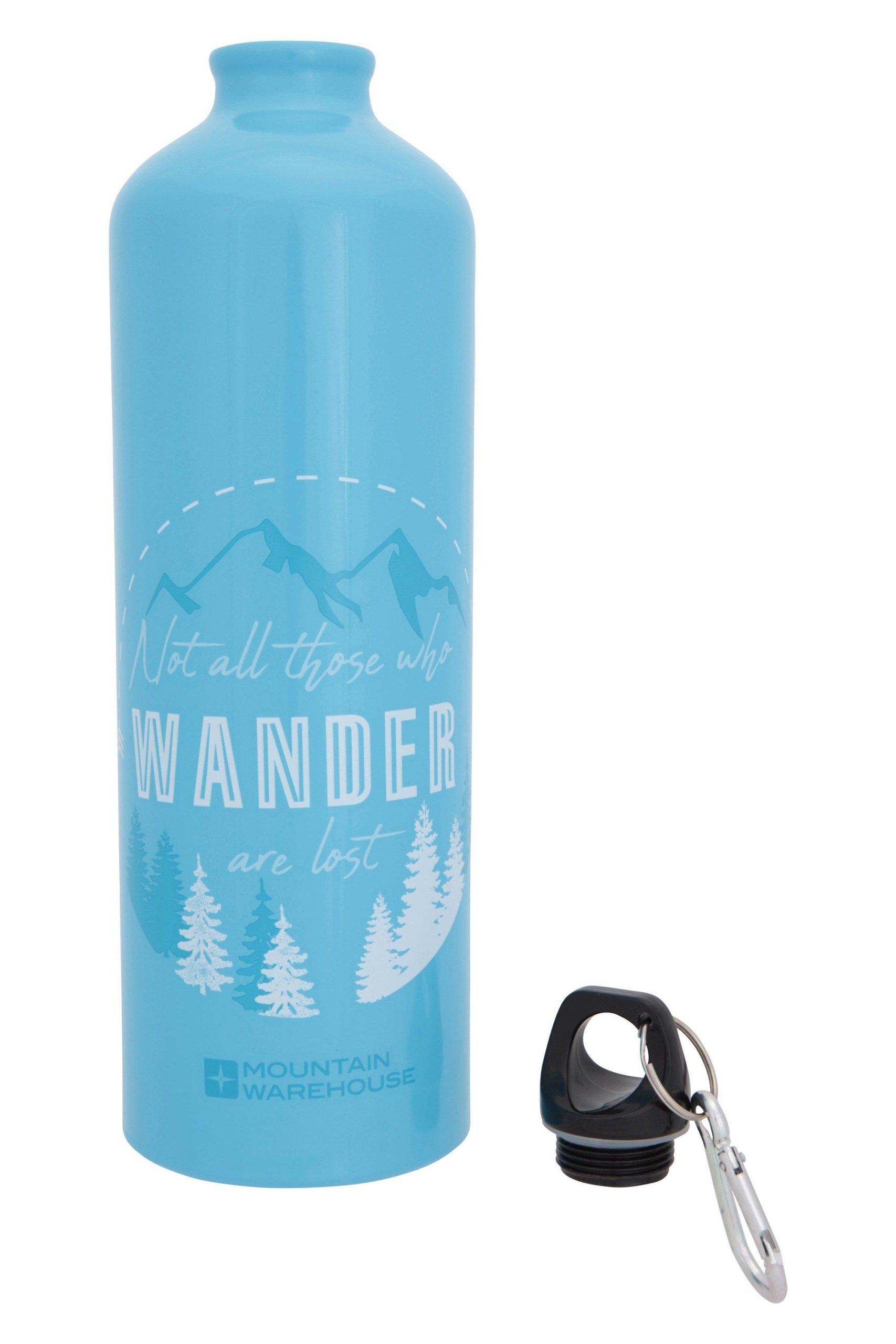 Bottles, Hydro Bags & Flasks |  1L Printed Metallic Water Bottle With Karabiner