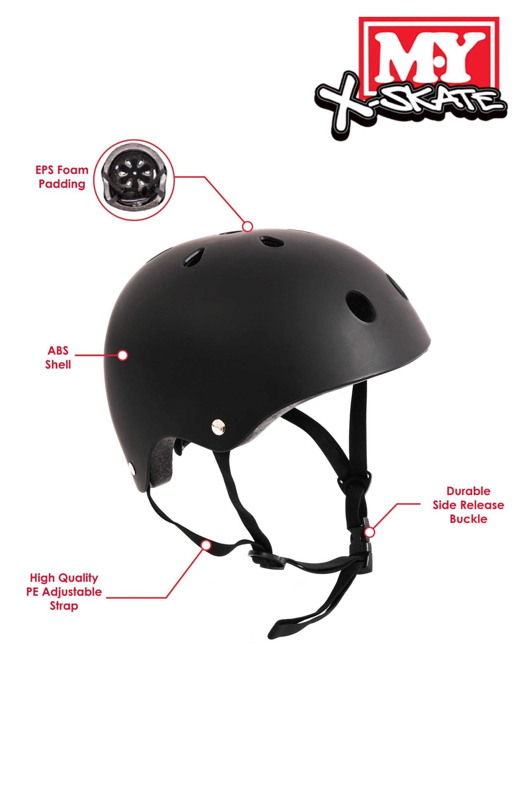 Fitness Equipment & Accessories |  X-Skate Adjustable Kids Skate Helmet