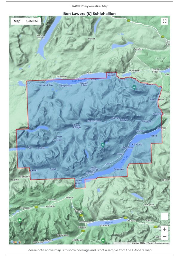 Navigation & Tech |  Ben Lawers And Schiehallion Superwalker Map Navigation & Tech 000