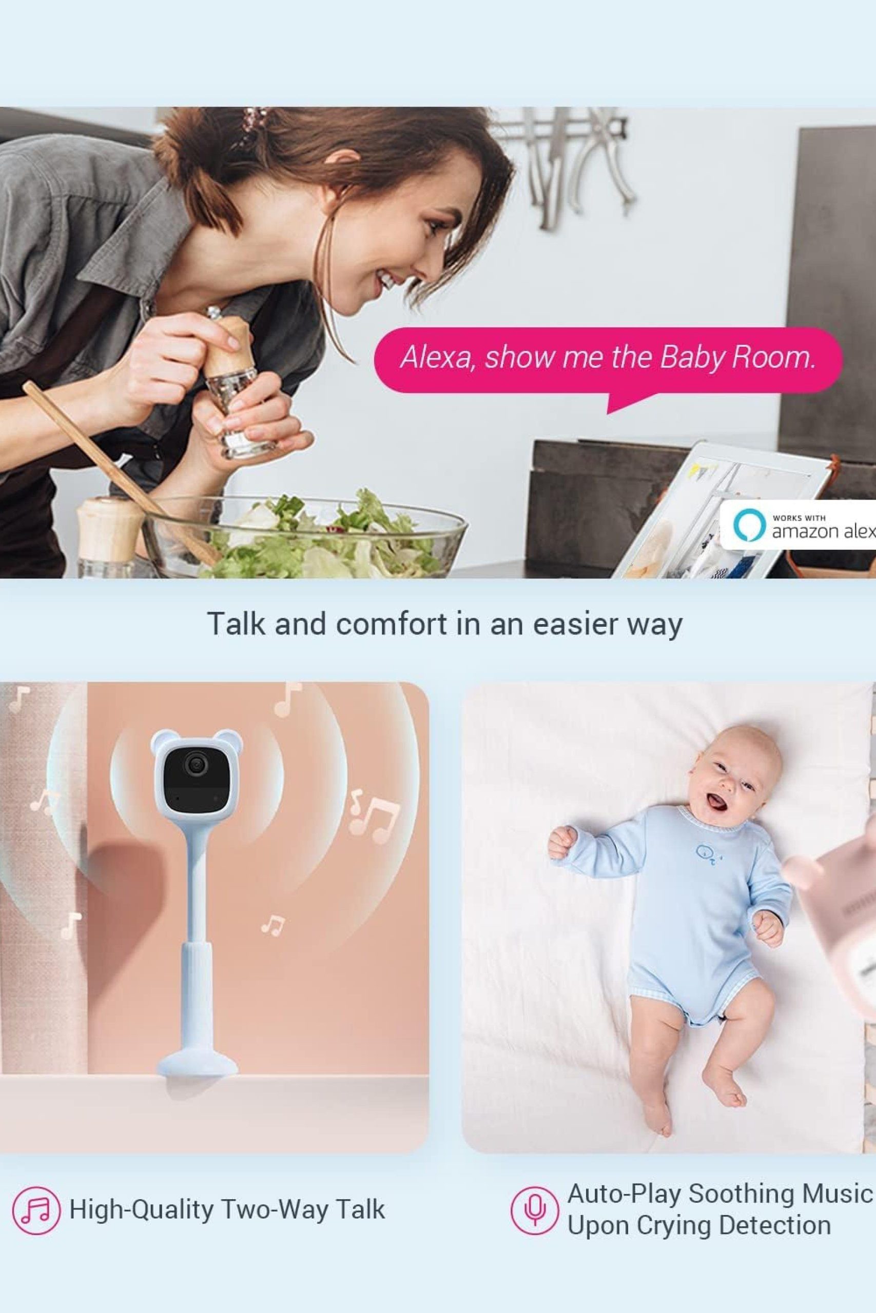 Navigation & Tech |  Bm1 Battery Powered Baby Monitor