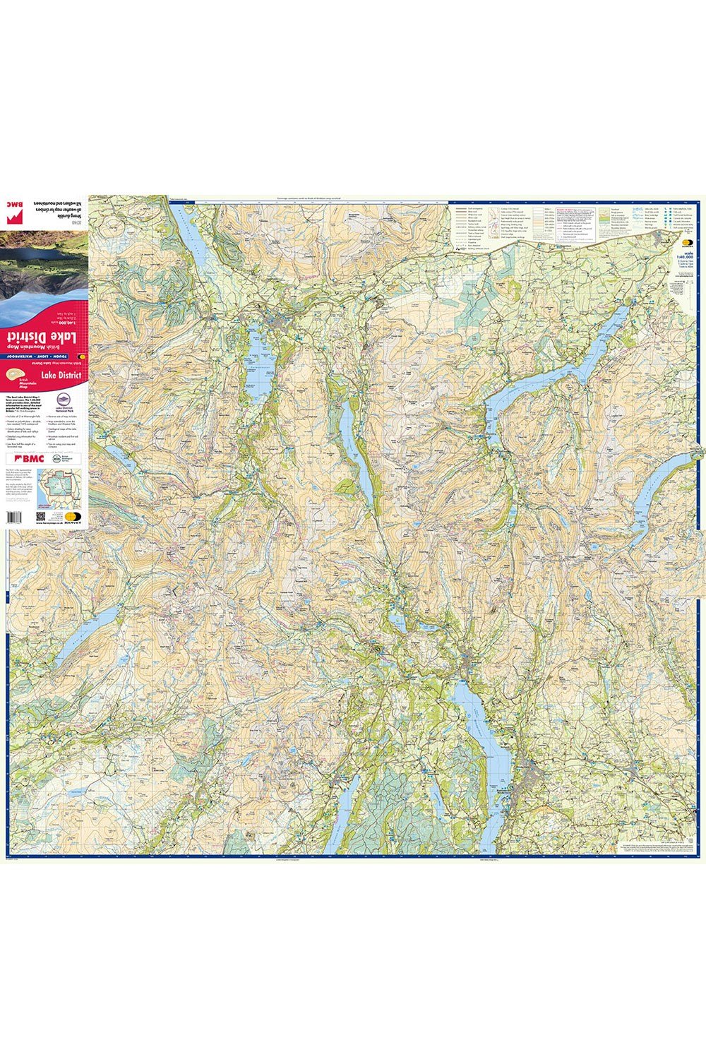 Navigation & Tech |  Lake District British Mountain Map