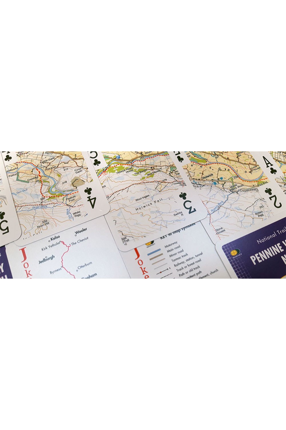 Navigation & Tech |  Map Playing Cards Pennine Way North