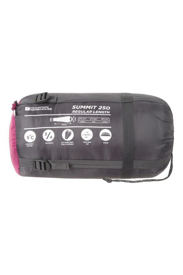 Sleeping Bags |  Summit 250  Sleeping Bag Sleeping Bags Fuchsia