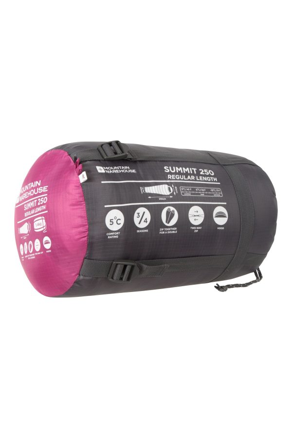 Sleeping Bags |  Summit 250  Sleeping Bag Sleeping Bags Fuchsia