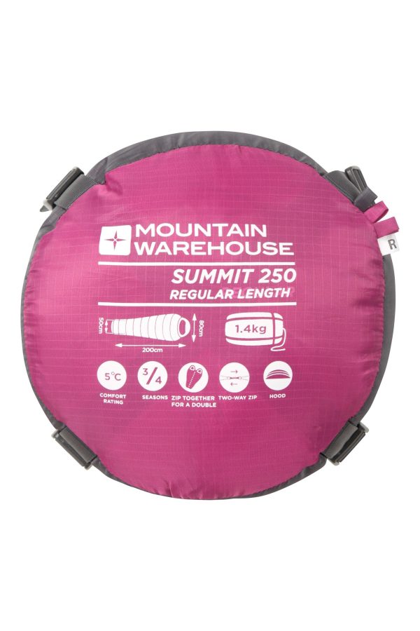 Sleeping Bags |  Summit 250  Sleeping Bag Sleeping Bags Fuchsia