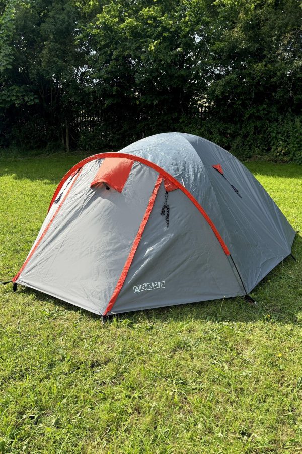 Tents |  3-4 Person Dome Tent 100% Recycled Polyester Tents Anthracite / Black Coated