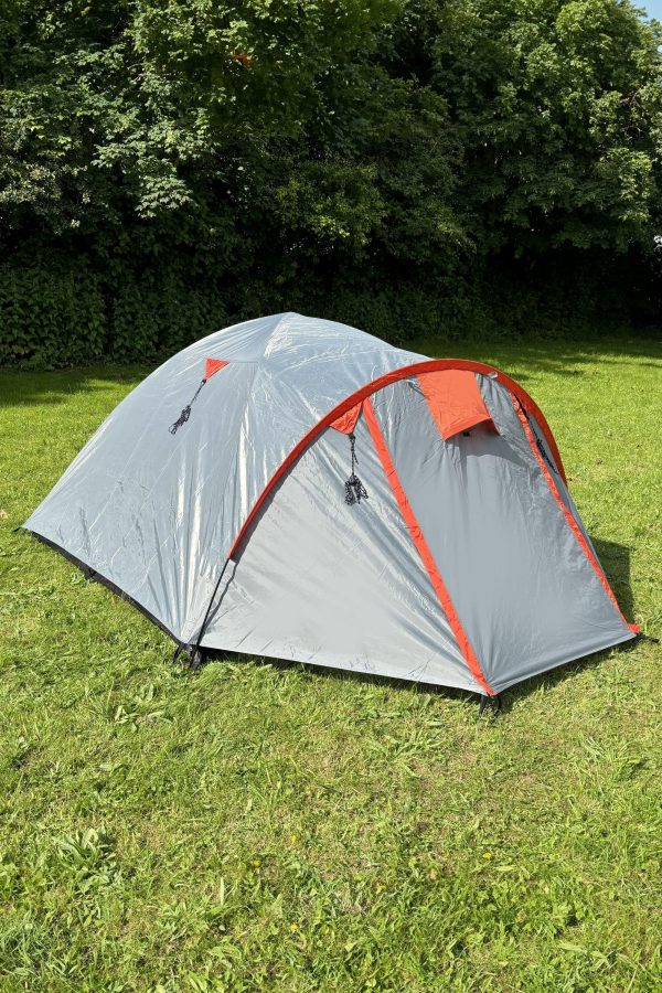 Tents |  3-4 Person Dome Tent 100% Recycled Polyester Tents Anthracite / Black Coated