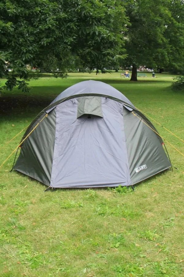 Tents |  3-4 Person Dome Tent 100% Recycled Polyester Tents Anthracite / Black Coated