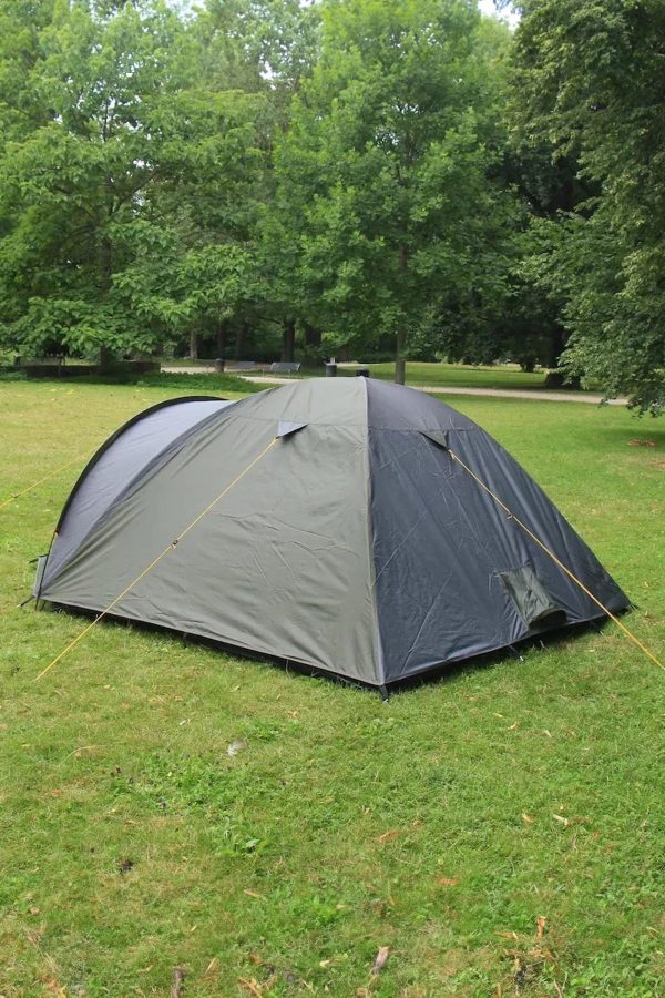 Tents |  3-4 Person Dome Tent 100% Recycled Polyester Tents Anthracite / Black Coated