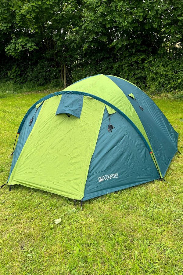 Tents |  3-4 Person Dome Tent 100% Recycled Polyester Tents Anthracite / Black Coated