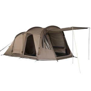 Tents |  4 Person Tunnel Air Tent 100% Recycled Polyester Tents Brown