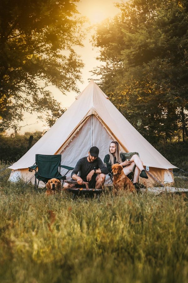 Tents |  4M Bell Tent Canvas 285Gsm Tents Sandstone