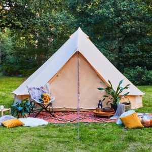 Tents |  4M Bell Tent Canvas Lite 200Gsm Tents Sandstone