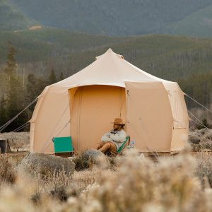 Tents |  4M Luna Bell Tent Canvas 285Gsm Tents Sandstone