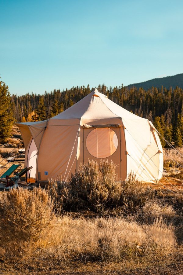 Tents |  4M Luna Bell Tent Canvas 285Gsm Tents Sandstone