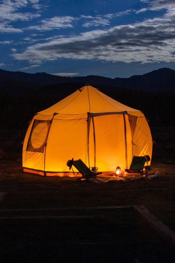 Tents |  4M Luna Bell Tent Canvas 285Gsm Tents Sandstone