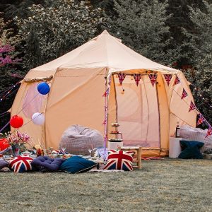 Tents |  4M Luna Bell Tent Oxford Ultralite 100Gsm Tents Sandstone