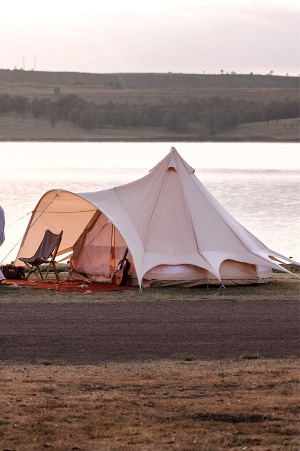 Tents |  4M Star Bell Tent Canvas 285Gsm Tents Sandstone