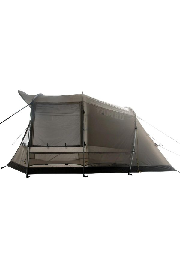 Tents |  5 Person Family Tunnel Tent 100% Recycld Polyester Tents Taupe / Grey