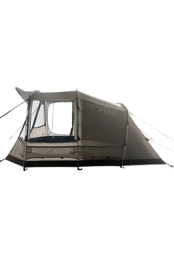 Tents |  5 Person Family Tunnel Tent 100% Recycld Polyester Tents Taupe / Grey