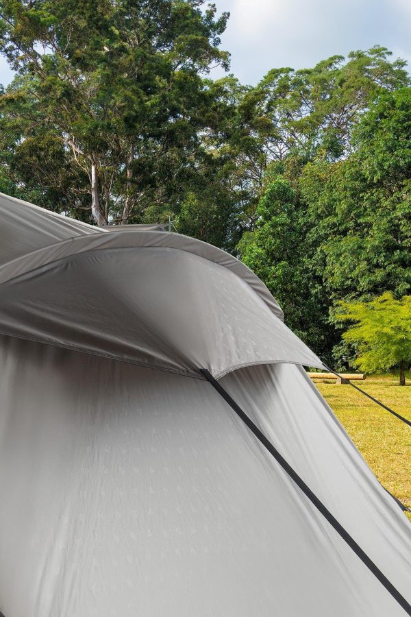 Tents |  5 Person Family Tunnel Tent 100% Recycld Polyester Tents Taupe / Grey