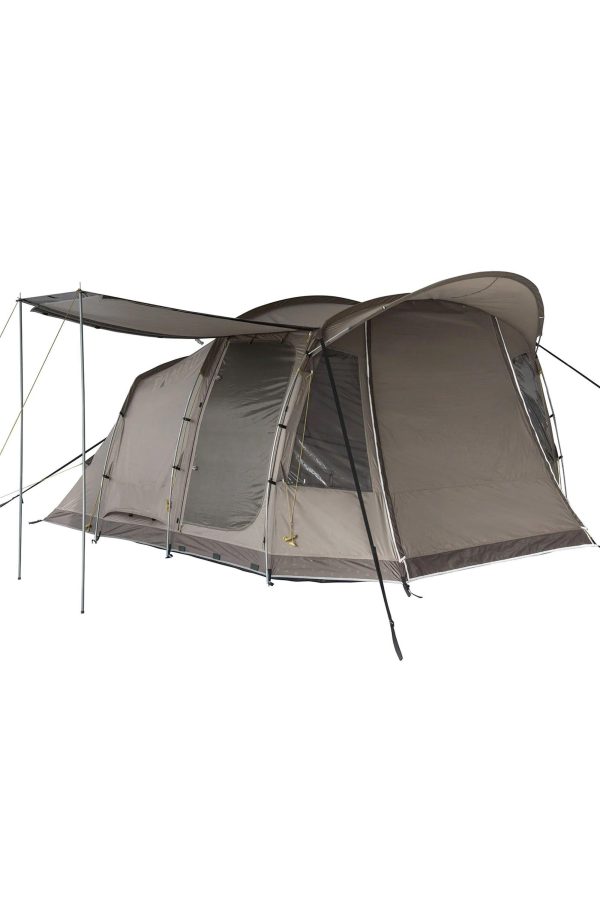 Tents |  5 Person Family Tunnel Tent 100% Recycld Polyester Tents Taupe / Grey