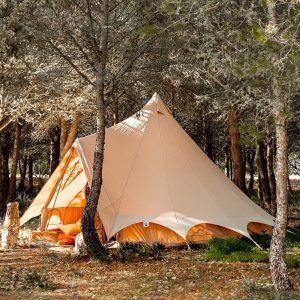 Tents |  5M Bell Tent Plus Canvas 285Gsm Tents Sandstone