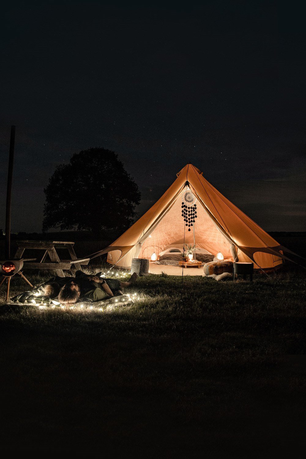 Tents |  5M Bell Tent Plus Fire Retardant Cotton 320Gsm