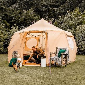 Tents |  5M Luna Bell Tent Oxford Ultralite 100Gsm Tents Sandstone