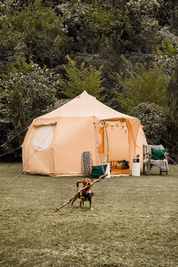 Tents |  5M Luna Bell Tent Oxford Ultralite 100Gsm Tents Sandstone