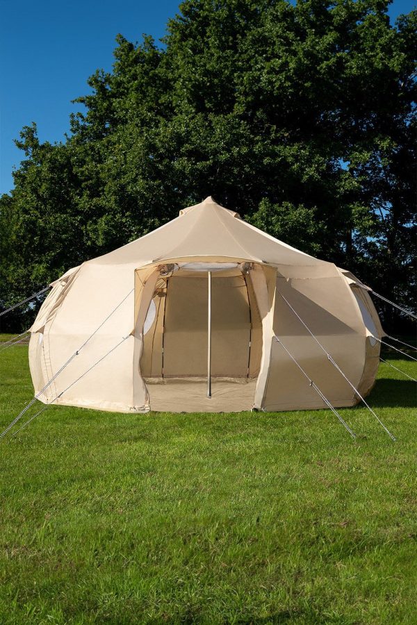 Tents |  5M Luna Bell Tent Oxford Ultralite 100Gsm Tents Sandstone