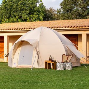 Tents |  5M Nova Air Dome Tent Canvas Lite 200Gsm Tents Sandstone