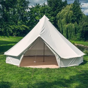 Tents |  5M Polycotton Bell Tent + Zipped Pvc Groundsheet Tents Tents