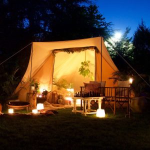 Tents |  5X4M Tucana Tent Double Door Fire Canvas 320Gsm Tents Sandstone