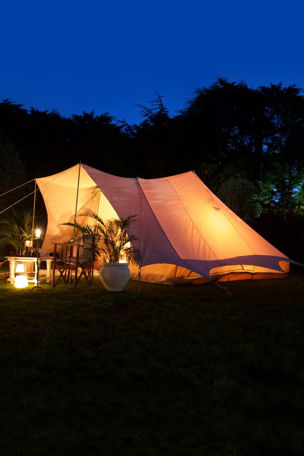 Tents |  5X4M Tucana Tent Double Door Fire Canvas 320Gsm