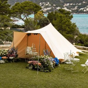 Tents |  5X4M Tucana Tent Single Door Canvas 285Gsm Tents Sandstone