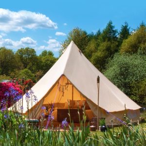 Tents |  6M Bell Tent Fire Retardant Cotton 320Gsm Tents Sandstone