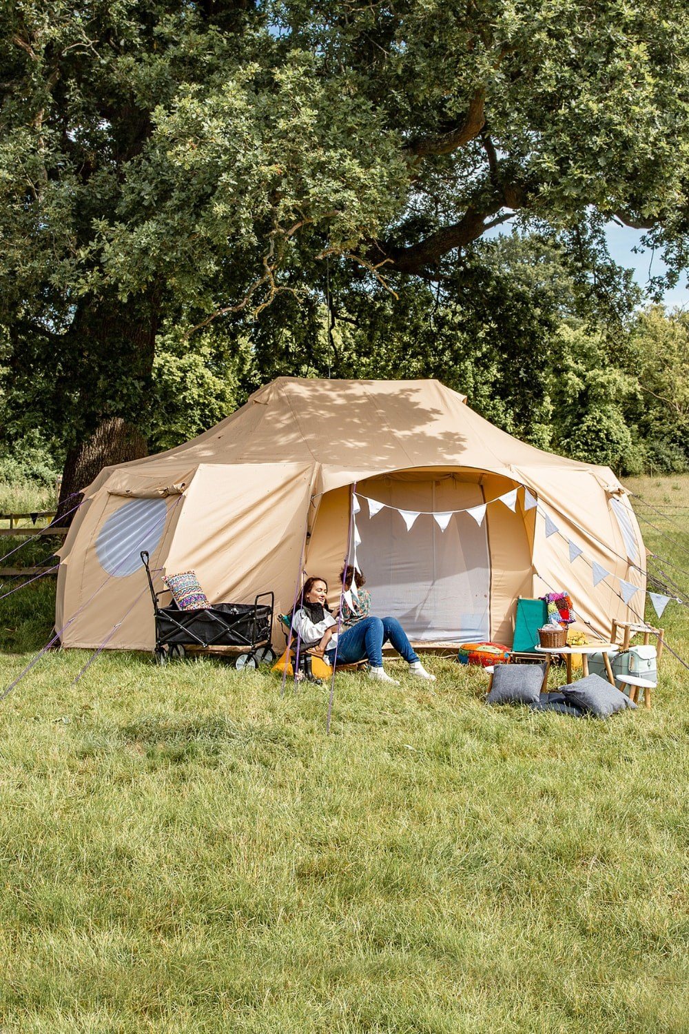 Tents |  6X4M Luna Emperor Bell Tent Canvas 285Gsm