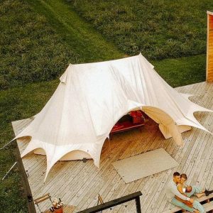 Tents |  6X4M Star Emperor Bell Tent Canvas 285Gsm Tents Sandstone