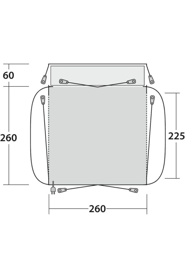 Tents |  Milestone Lux Vehicle Awning Tents Black & Grey