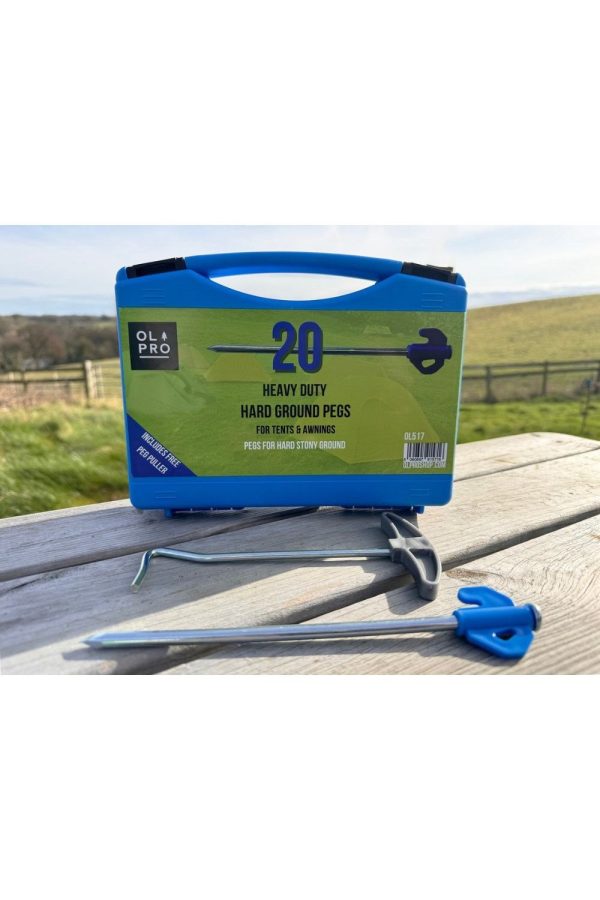 Tents |  Rock Peg Pack Includes Free Peg Puller Tents Silver