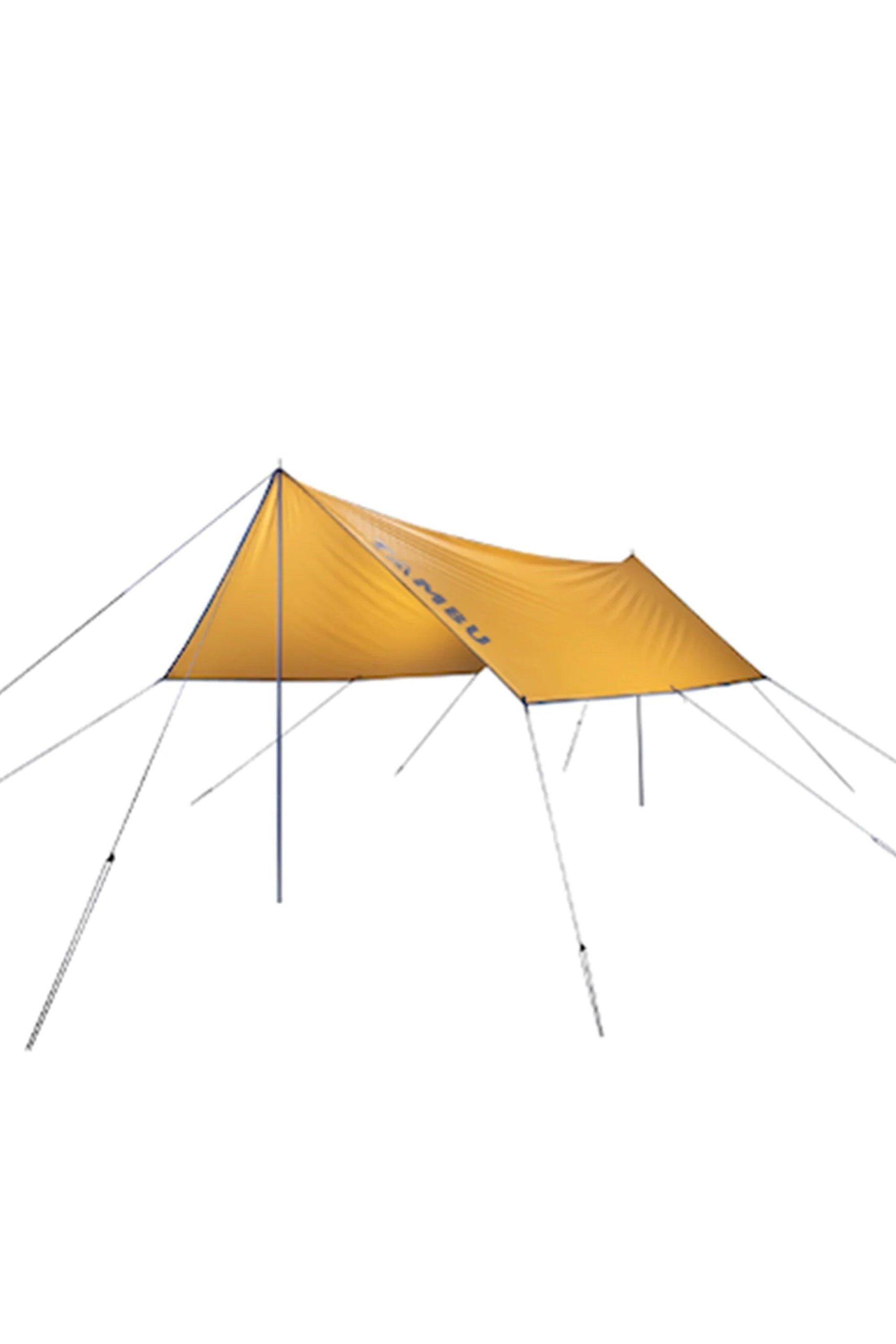 Tents |  Sun Tarp With Awning Poles 100% Recycled Polyester