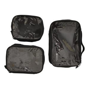 Travel Accessories |  Clear Travel Cases 3-Pack Travel Accessories Black