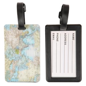 Travel Accessories |  Patterned Luggage Tags – 2 Pack Travel Accessories Brown