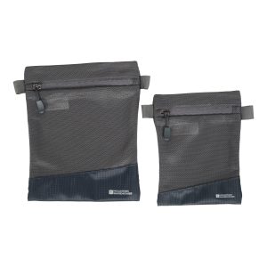 Travel Accessories |  Rectangle Mesh Travel Bags – 2 Pack Travel Accessories Charcoal