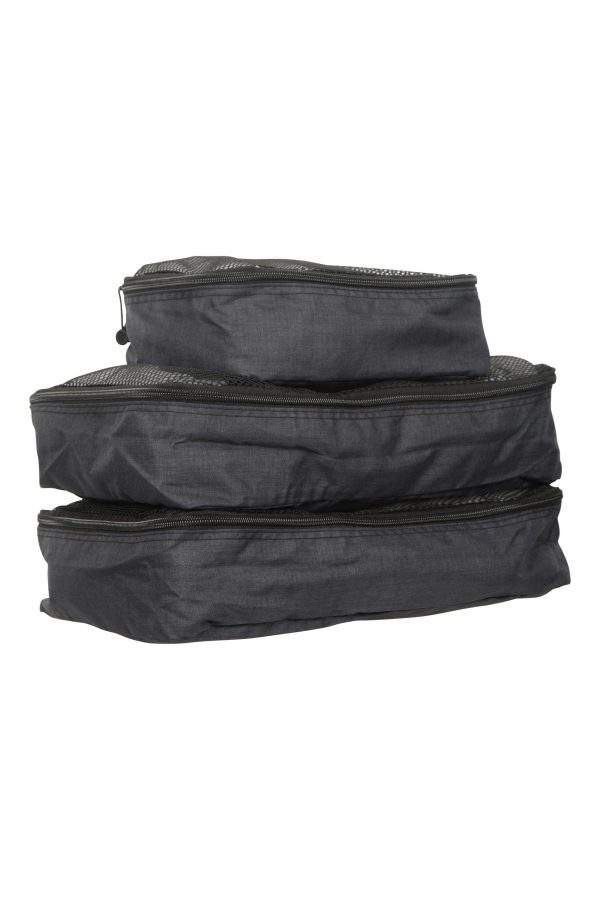 Travel Accessories |  Travel Organiser – Set Of 3 Travel Accessories Charcoal